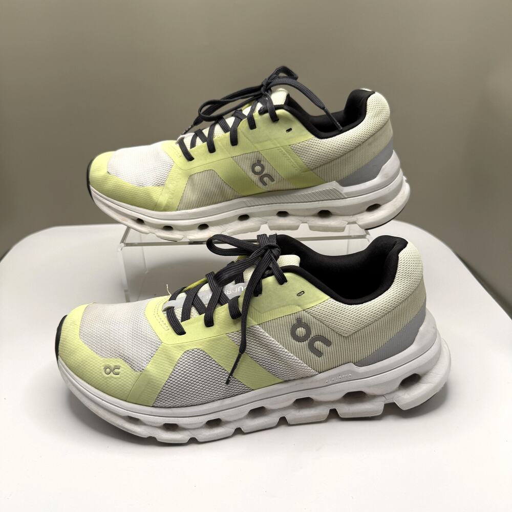 On Cloud Cloudrunner Womens Sz 8 White/Seedling Running Sneakers Shoes - Picture 11 of 14